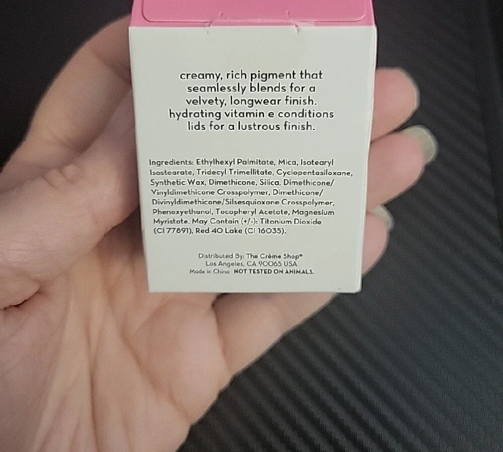 New‎ The Creme Shop Fruit Tart Cream Eyeshadow - Pink